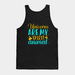 Unicorns Are My Spirit Animal Tank Top